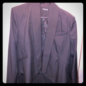 Black  plus size Tuxedo jacket